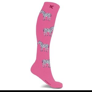 Zebra compression socks